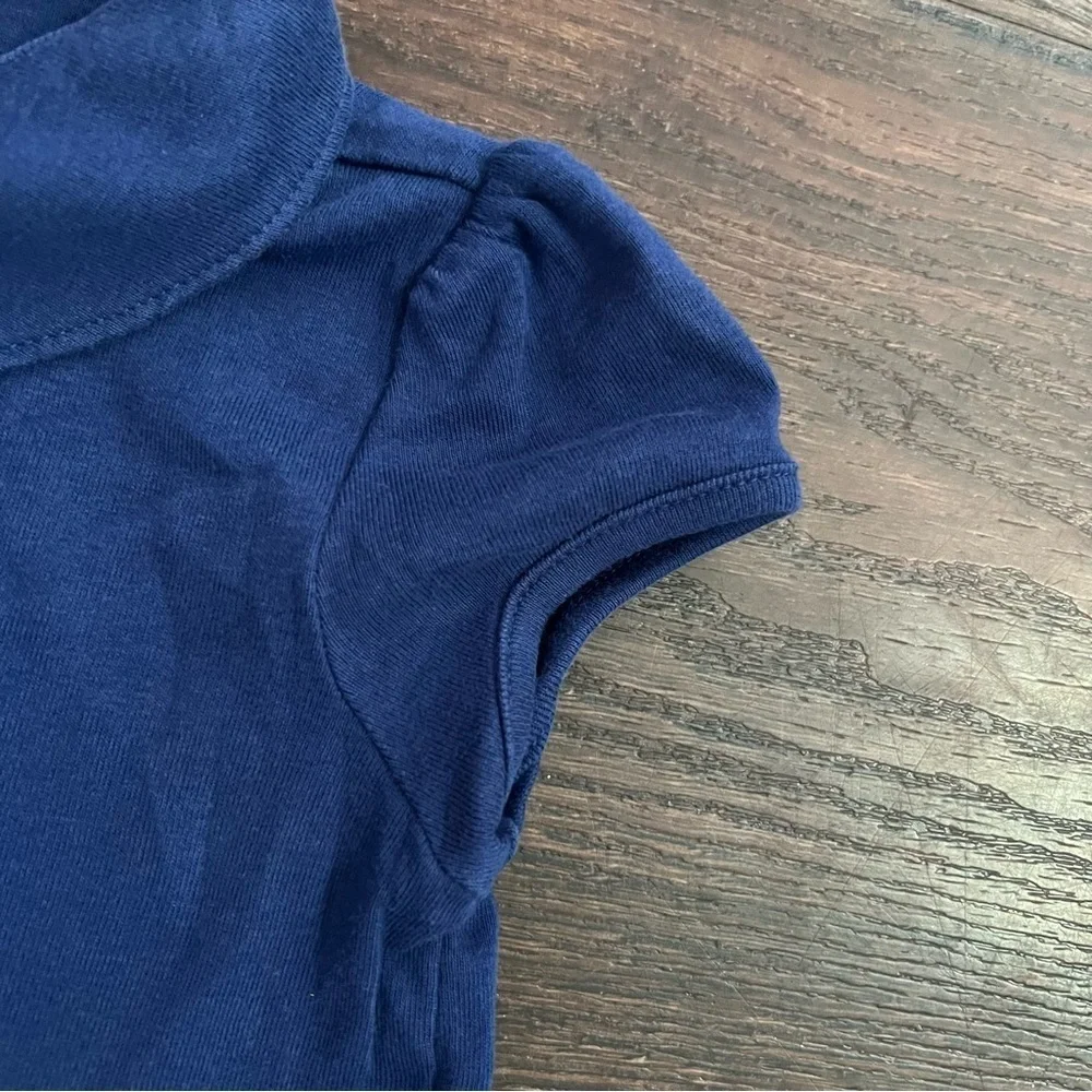 Gymboree Blue Polo Classic Knit Top school uniform girls size 6